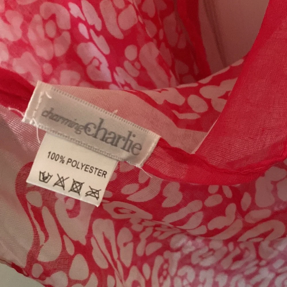 Hot Pink and White Leopard Print Lightweight Transitional Scarf